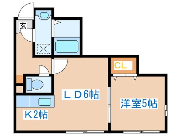 アクアベ－ルの物件間取画像